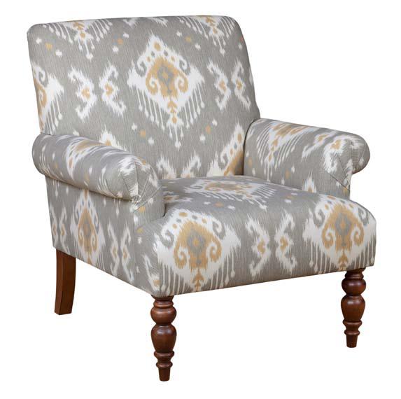 Kincaid Furniture Accent Chairs Malone Chair with Fan Pleated Arms and